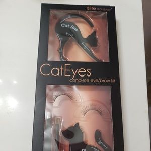 6 pcs Cat Eyes Stencil complete eye/brow kit